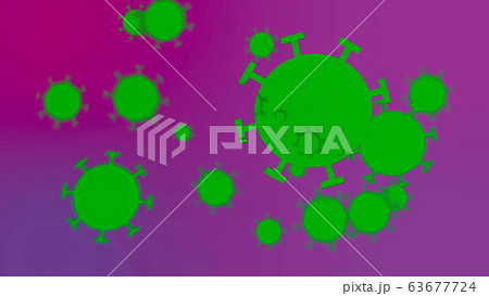 Group of Novel Coronavirus cells illustration 63677724