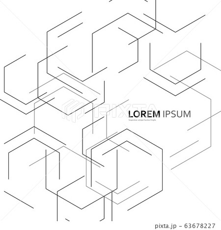 Vector geometric background on technology design 63678227