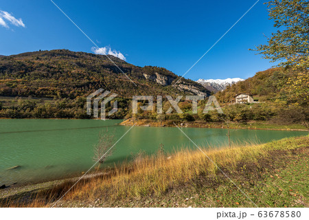 Lago di Tenno - Small Alpine lake in Trentino-Alto Adige Italy Lago di Tenno - Small Alpine lake in Trentino-Alto Adige Italy 63678580