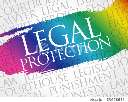 Legal Protection word cloud collage 63678631