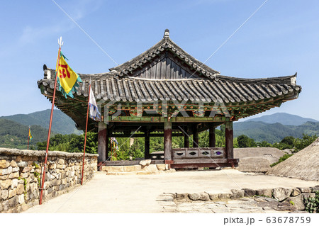 風景 旗 民俗村 63678759