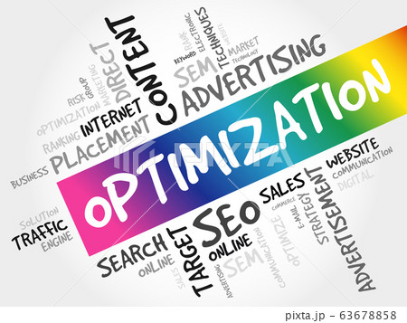 OPTIMIZATION word cloud concept 63678858