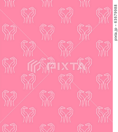 Vector seamless pattern of sketch heart arms sign Vector seamless pattern of sketch heart arms sign 63679988
