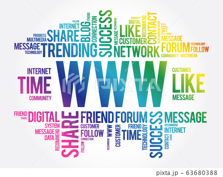 WWW word cloud technology 63680388