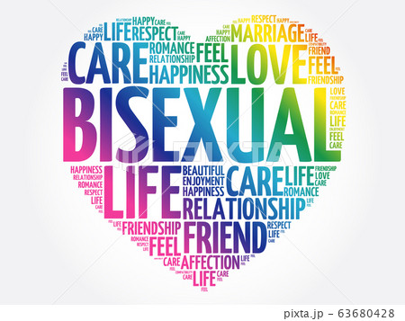 Bisexual word cloud collage 63680428