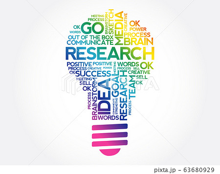 Research business concept light bulb Research business concept light bulb 63680929