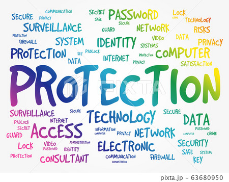 PROTECTION word cloud collage PROTECTION word cloud collage 63680950