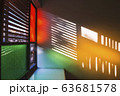 Silhouette of retro windows and color. 63681578