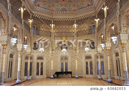 The Stock Exchange Palace (Palacio da Bolsa) in the Arab Room. The palace was built in the 19th century by the city's Commercial Association The Stock Exchange Palace (Palacio da Bolsa) in the Arab Room. The palace was built in the 19th century by the city's Commercial Association 63682053