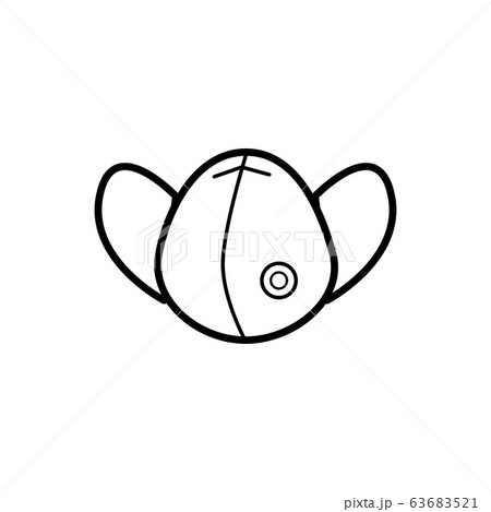Medical Respirator outline simple icon Medical Respirator outline simple icon 63683521