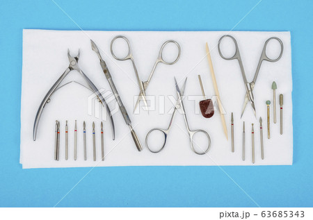 Set of professional manicure tools. Concept of 63685343