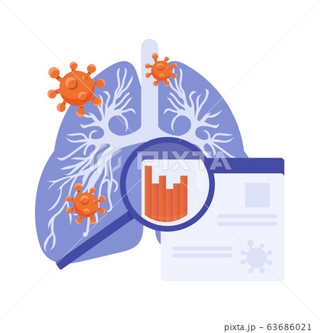 News and statistics concept illustration about coronavirus COVID-19 or new pneumonia virus. 63686021