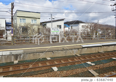 早春の北海道室蘭市JR鷲別駅の風景を撮影 早春の北海道室蘭市JR鷲別駅の風景を撮影 63687440