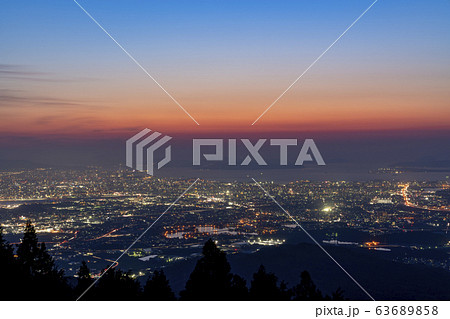 [福岡県]福岡市街の夜景（米の山展望台） 63689858
