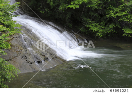 養老渓谷 新緑と豊かな水量の「粟又の滝」 養老渓谷 新緑と豊かな水量の「粟又の滝」 63691022