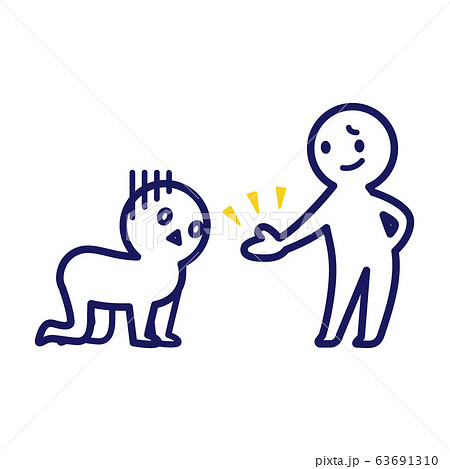 アンダードッグ効果　負け犬効果　判官びいき効果　心理学　シンプル　デフォルメ　人物 63691310