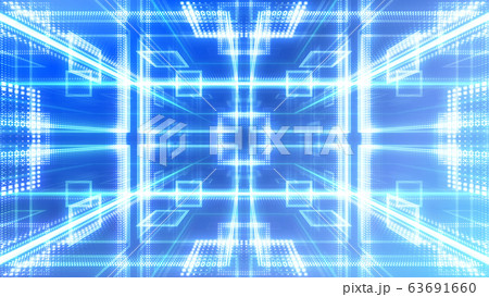 ディスコ クラブ イルミネーション ルーム スペース ライト ネオン 照明 キラキラ 背景 バックのイラスト素材