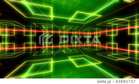 ディスコ クラブ イルミネーション ルーム スペース ライト ネオン 照明 キラキラ 背景 バックのイラスト素材