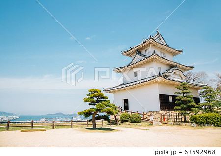 Marugame castle in Kagawa, Japan 63692968