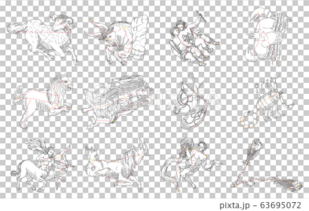 12星座影あり白 12星座影あり白 63695072