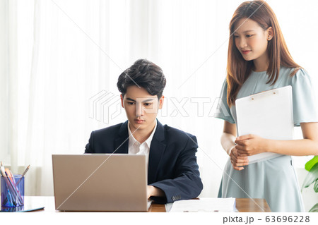 Business man, working, office Business man, working, office 63696228