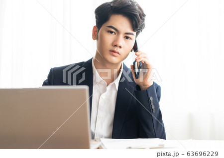 Business man, working, office Business man, working, office 63696229