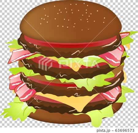 ハンバーガー（ビッグサイズ）ベクター 63696573