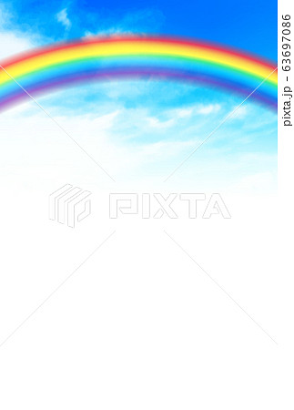 空 虹 風景 背景のイラスト素材