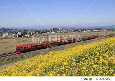 東武日光線直通：特急きぬがわ号（253系） 63697851