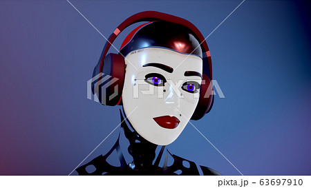 Cyberpunk anime teen girl, cyborg, android, - Stock Illustration  [100864766] - PIXTA