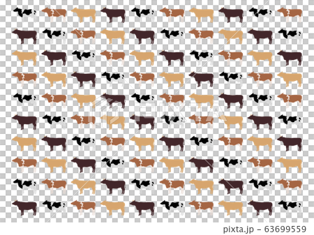 Cow background illustration pattern white background Cow background illustration pattern white background 63699559