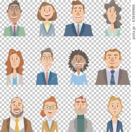 さまざまなオフィスワーカーのアバター 63699966
