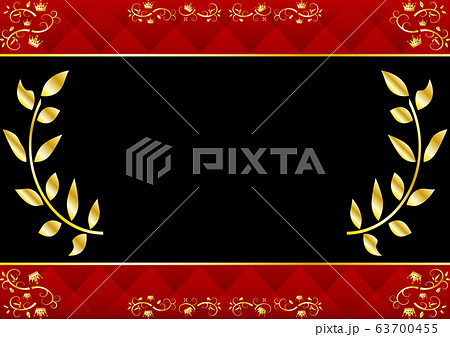 月桂樹　クラウンフレーム　キルティング背景 63700455