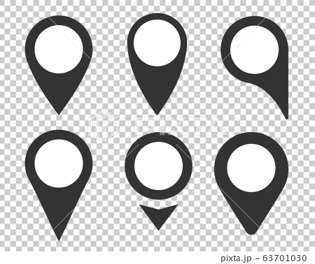 Map Pin Icon Vector Set Stock Illustration
