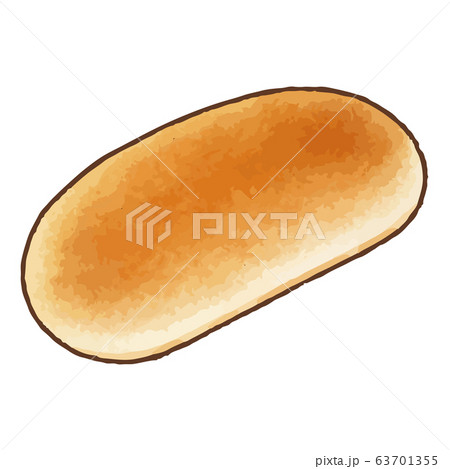 コッペパンのイラスト素材 コッペパンのイラスト素材