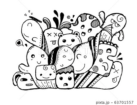 Creative art doodles hand drawn design illustration. Creative art doodles hand drawn design illustration. 63701557