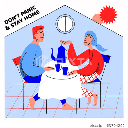 Pandemic isolation concept banner with quarantine. 63704202