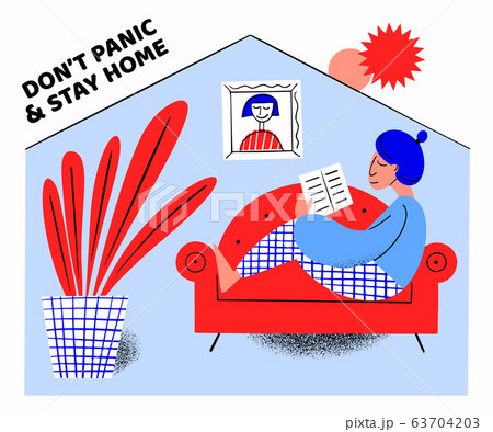 Pandemic isolation concept banner with quarantine. 63704203