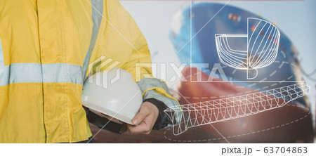 Ship sub-designer or shipbuilder in drydock with Ship sub-designer or shipbuilder in drydock with 63704863