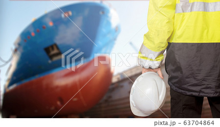Ship sub-designer or shipbuilder in drydock with Ship sub-designer or shipbuilder in drydock with 63704864