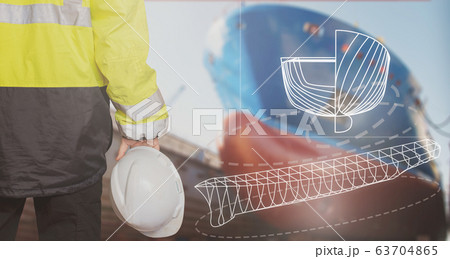 Ship sub-designer or shipbuilder in drydock with Ship sub-designer or shipbuilder in drydock with 63704865