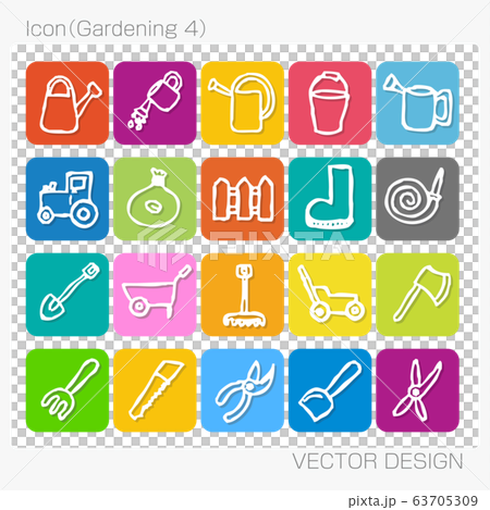 アイコン・園芸（Gardening 4）Vector Design 63705309