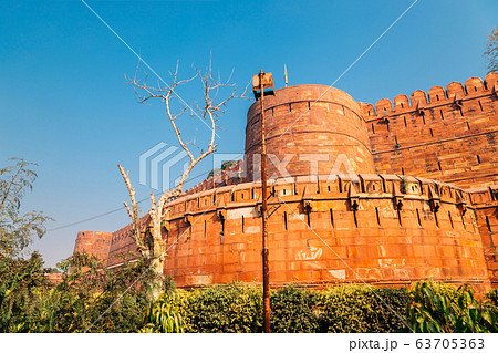 Agra Fort historical architecture in Agra, India Agra Fort historical architecture in Agra, India 63705363