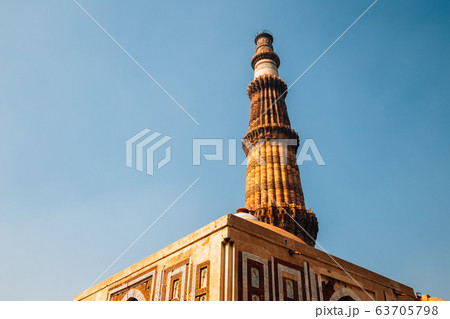 Qutub Minar ancient ruins in Delhi, India 63705798