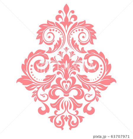 Damask graphic ornament. Floral design element. 63707971