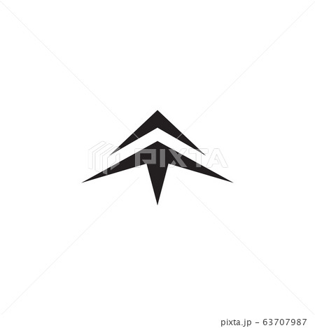 Arrow logo design isolated white background Arrow logo design isolated white background 63707987