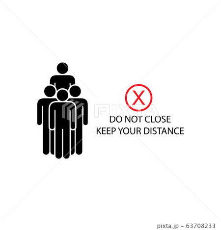 Social Distancing icon  and Self Quarantine  63708233
