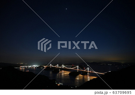 しまなみ海道と星空 63709695