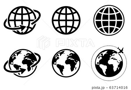 地球アイコン グローバルイメージのイラスト素材