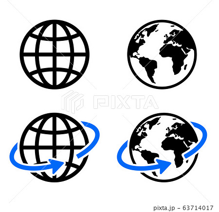 地球アイコン グローバルイメージのイラスト素材